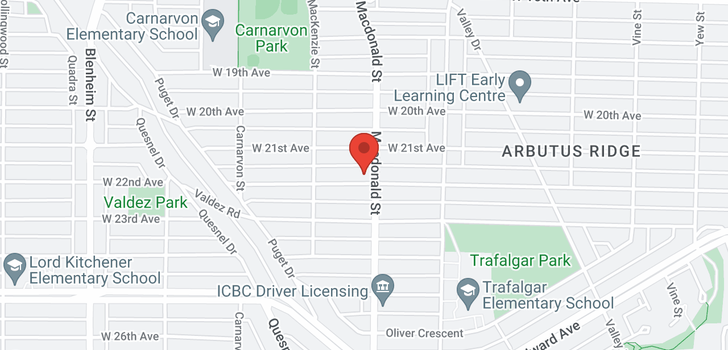 map of 2817 W 22ND AVENUE